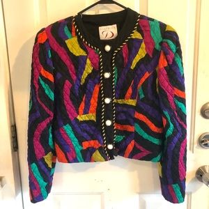 Vintage Doncaster Quilted Jacket Multicolored